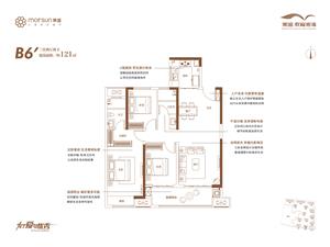 B6’三室兩廳兩衛(wèi)